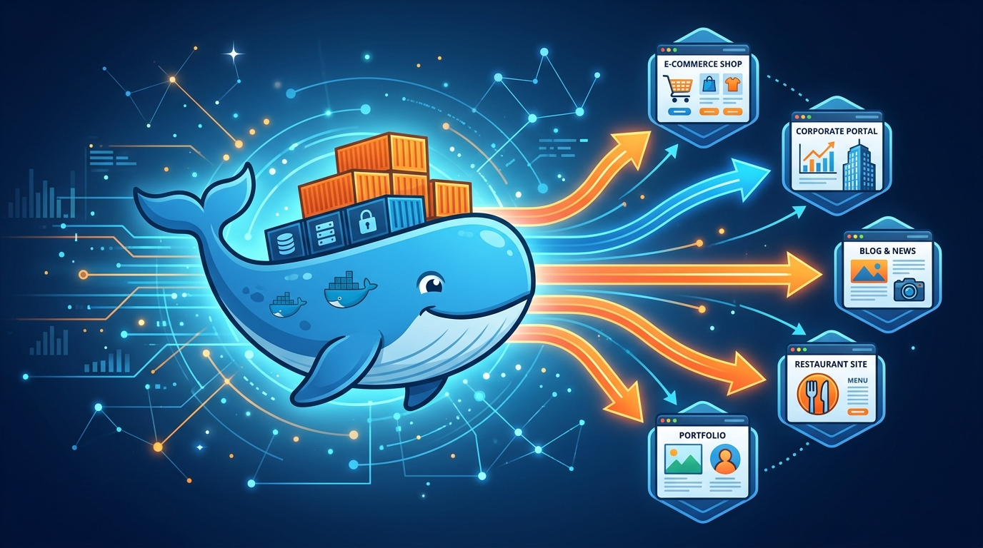 Конфигурация Docker в 2026 для многосайтовости