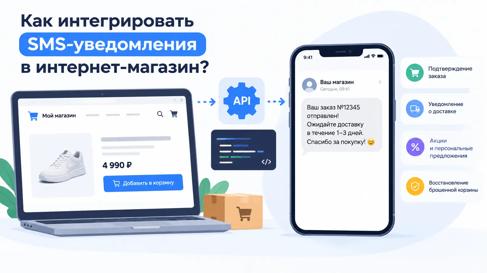 Как интегрировать SMS-уведомления в интернет-магазин?